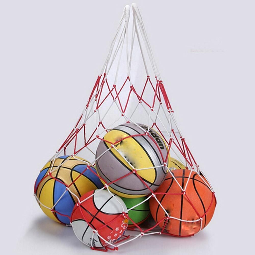 1 st utomhussportsnät fotbollsnät 10 bollar bärnätväska bärbar volleybollsportväska boll bollutrustning basketnät  c0 t 7
