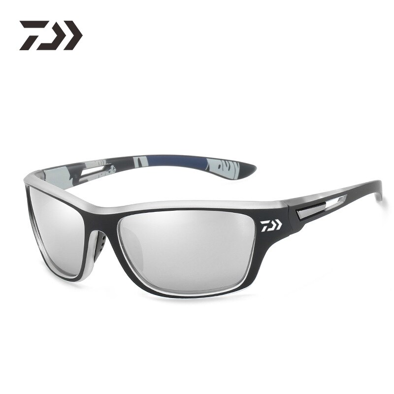 Gamakatsu Angeln Polarisierte Sonnenbrille Angeln Polarisierte Sonnenbrille Sonnenbrille Männer draussen Sport Brille Uv Schutz: Silber-2