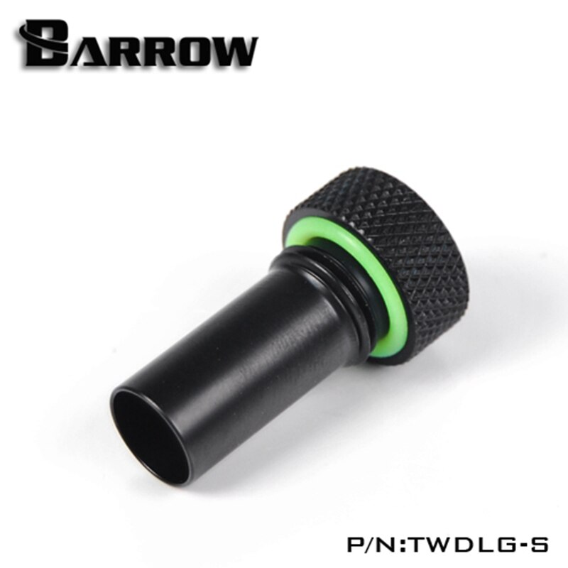 Barrow Zwart/Zilver/Wit Externe Flow Richting Fittinglong Waterkoeling Fitting TWDLG-S