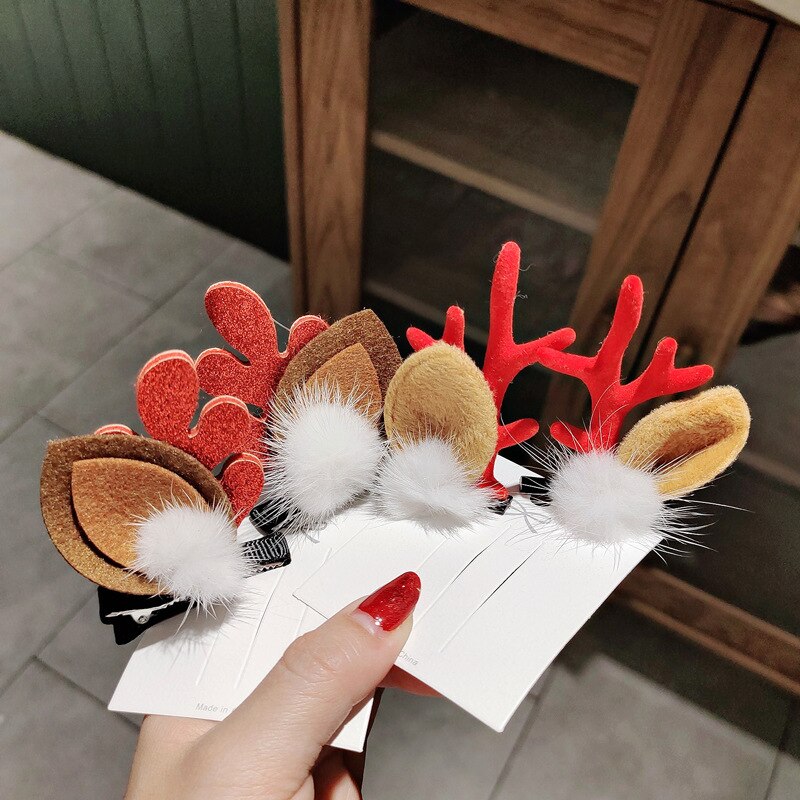 Coiffure mignonne en bois de cerceau de noël, décoration pour la maison, pendentif ornements pour enfants, pour filles,