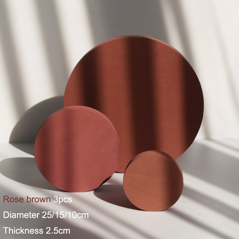 Geometry Cube Photo Props Ins Style Beauty Shooting Posing Props Decorative Ornaments Photography: Camel Color