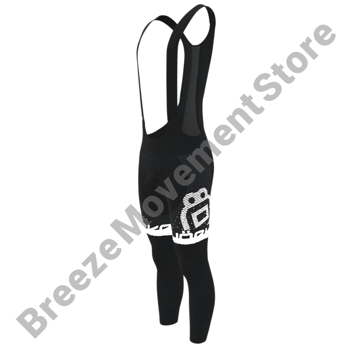 Nuevos pantalones con pechera de ciclismo para hombre BJO RKA coloridos pantalones térmicos de lana de invierno 20D pantalones largos para montar en bicicleta: L / Blanco