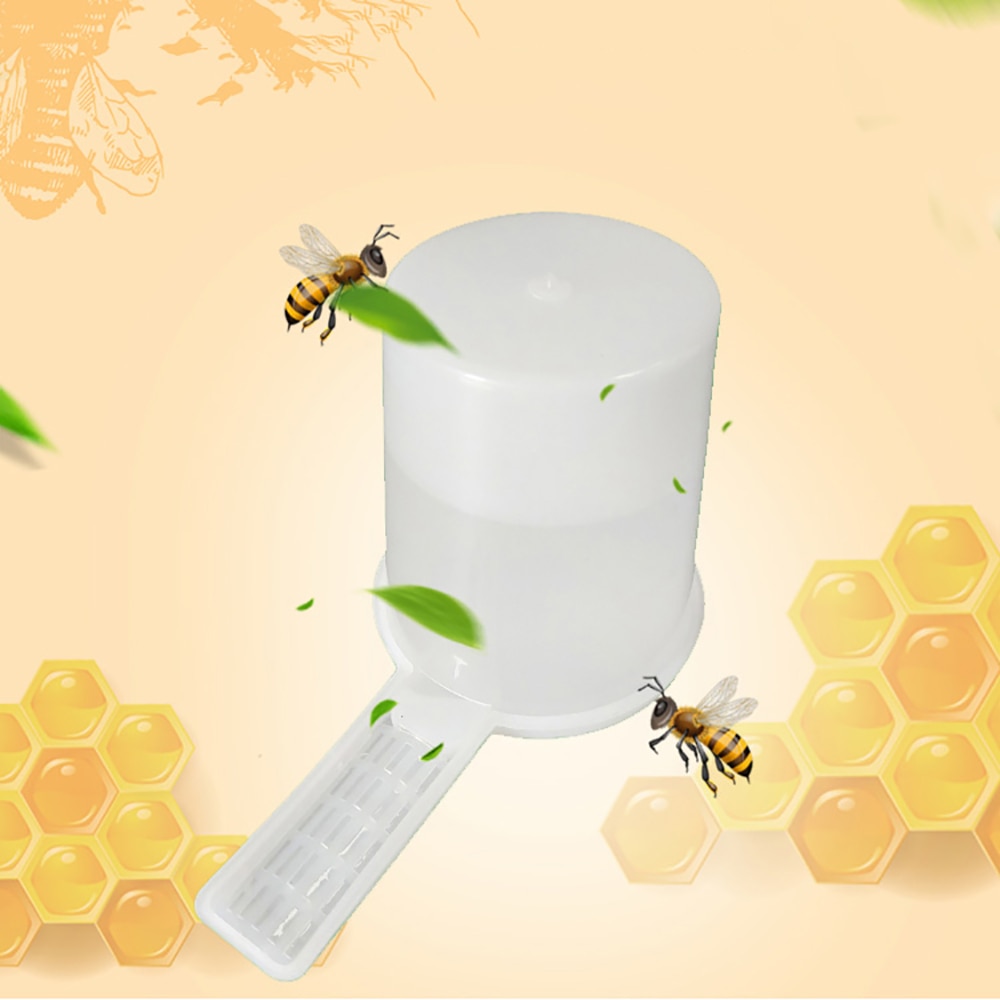 Alimentador de apicultura de abelha, sistema de alimentação para abelha, plástico, 600ml, capacidade de rega, tigela, bebedouro, ferramentas de jantar, 1 peça
