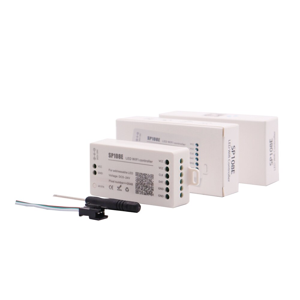 WS2812B WS2811 RGB LED Strip SP108E WiFi Magic Controller WS2813 WS2815 Etc LED Module Light Smart APP Wireless Control DC5-24V
