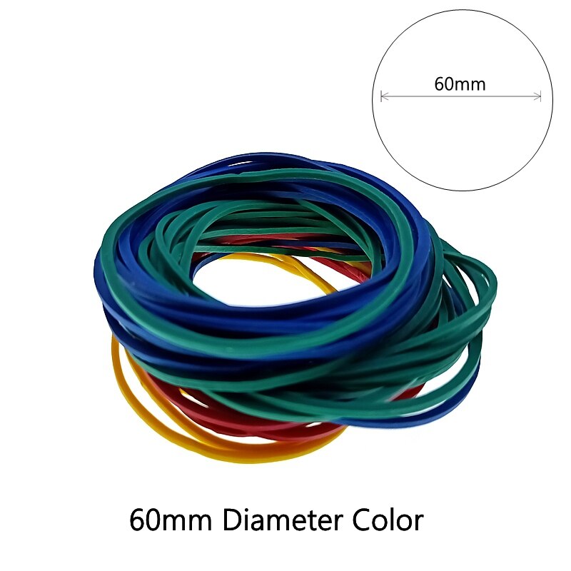 26Mm 40Mm 60Mm Diameter 3 Specificaties Mix Colorhigh Elasticiteit Magische Training Rubber String Rubber Band Van Briefpapier houder: 60mm