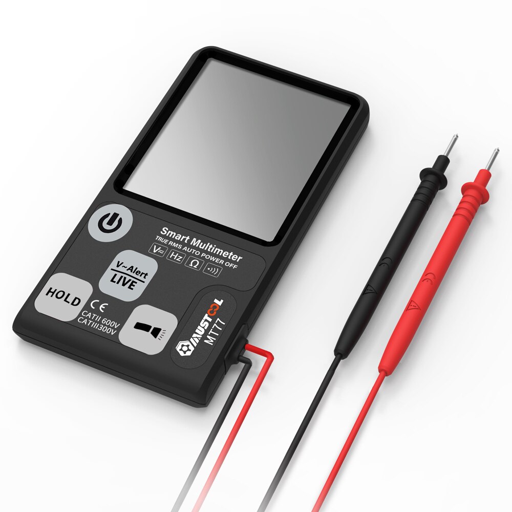 MUSTOOL MT77 Large Screen Smart Digital Multimeter Voltage Tester 3-Line Display Fully Auto-Range True RMS 6000 Counts DMM