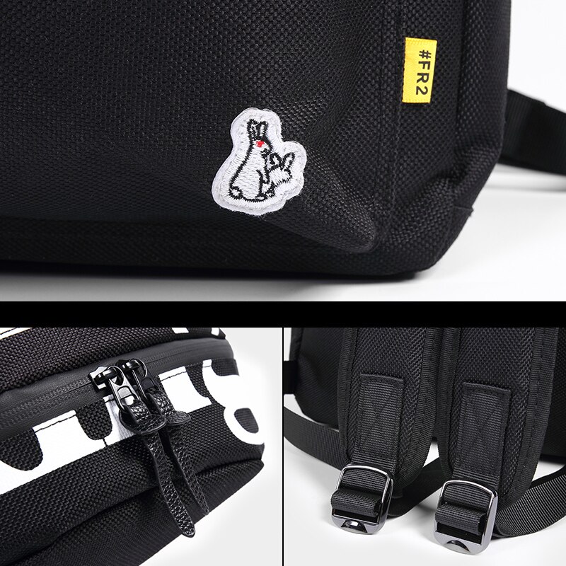 Lether Paar School Rugzak Fxxking Konijnen Brief Outdoor Reizen Daypacks Waterdicht Unisex 14 Inch Laptop Tassen