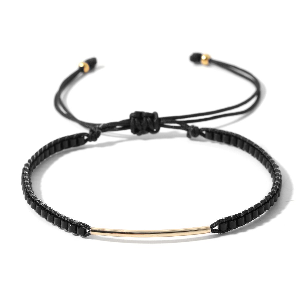 Rttooas Miyuki Ladies Jewelry Bracelet Pulseras Mujer Moda Summer Beach Bracelet Hand Knitted Friendship Adjustable: MC-B0104H