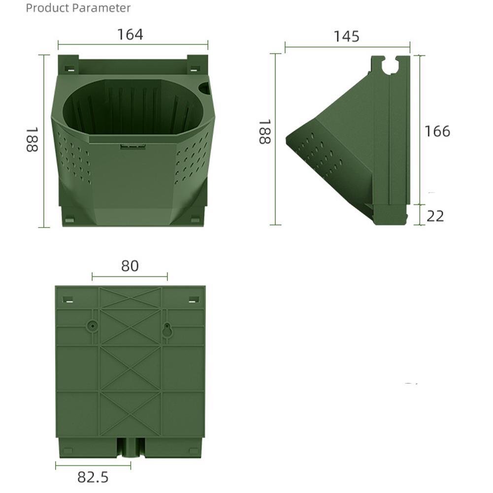 Self Watering Flower Pot Stackable Wall Planter Garden Plastic Wall Plants tool Home Vertical Hanging Pot Pots Succulents B D5Y9