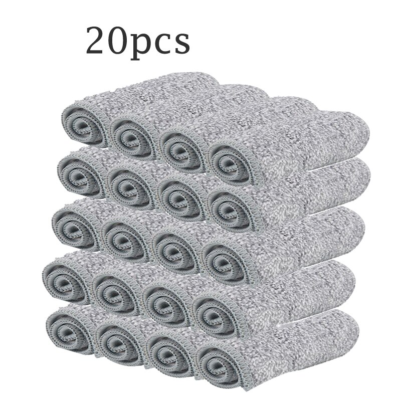Mop Cloth with Bucket Bucket Hand Free Wringing Mop Self Wet And Cleaning System Dry Cleaning Microfiber Mop Floor Cleaning: Only 20pcs Mop pads