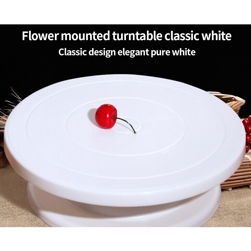 Cake Turntable Cake Decorating Displaying Molding Rotating Plastic Turntable Baking Tool