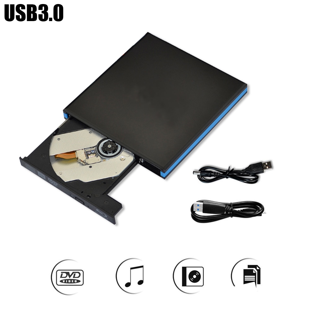 USB 3.0 DVD Burner DVD ROM Player External Optical Drive CD/DVD RW Writer Recorder Portatil Drives for Acer Dell Universal SONY