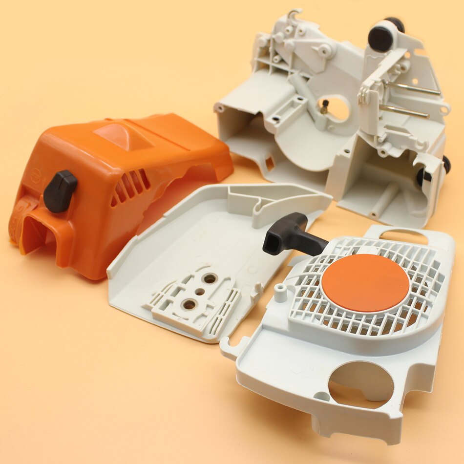 Kampikammion kotelon kytkimen kannen takaisinkäynnistinsarja stihlille  ms180 ms170 018 017 ms 180 170 bensiinimoottorisahan muoviset varaosat