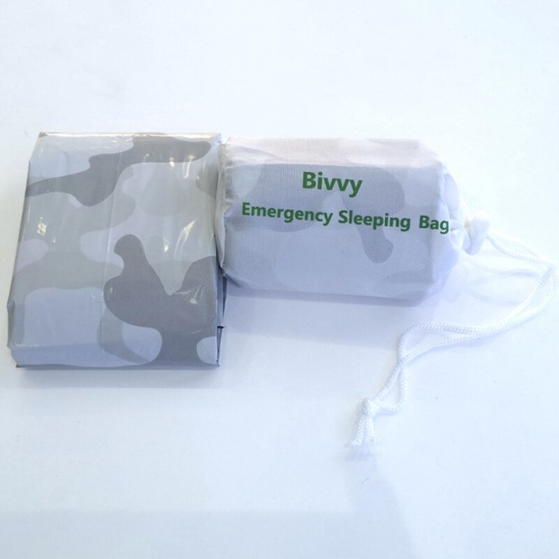 HUISDIER Gealuminiseerde Film Camouflage Emergency Dubbele Nood Slaapzak Outdoor Ehbo