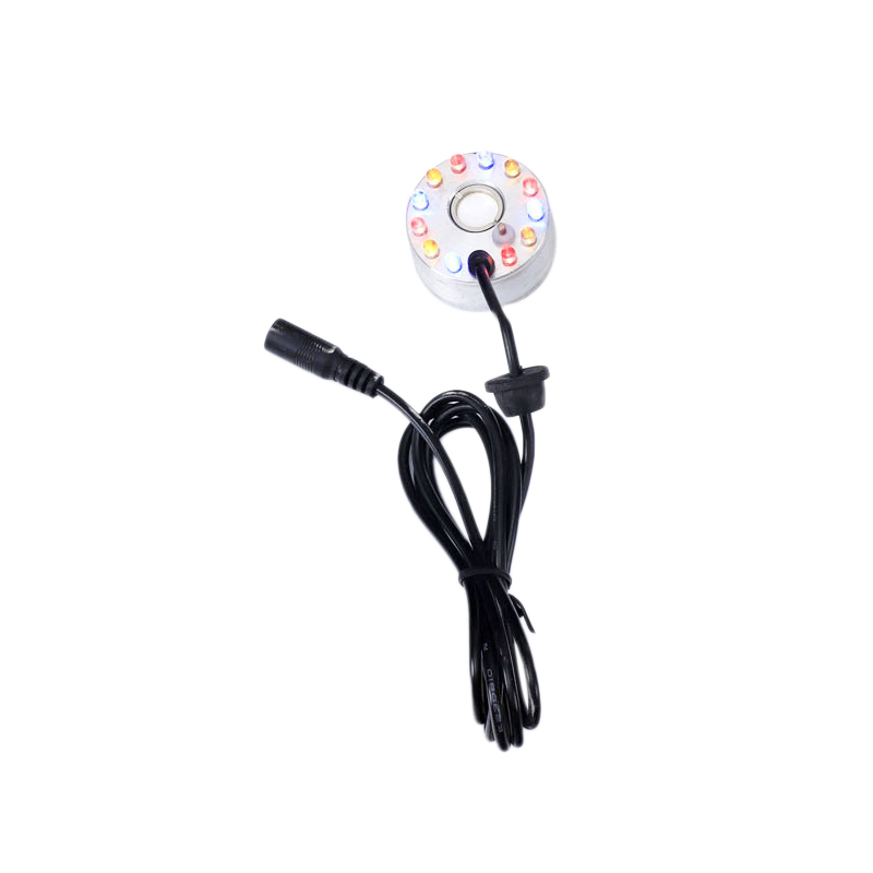 Mist Maker 12 LED Mister Fogger Water Fountain Pond Fog Machine Atomizer Air Humidifier Indoor Fountain US Plug