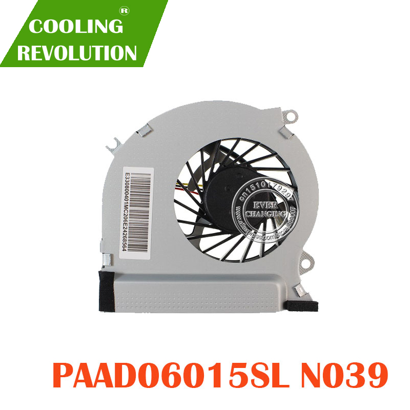 CPU Cooling Fan fit For MSI GE70 series notebook PAAD0615SL 3pin 0.55A 5VDC N039 N285