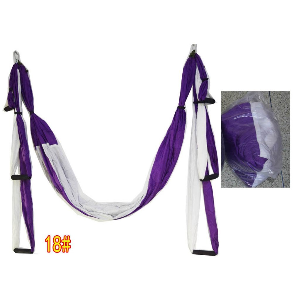 6 Handles Anti-gravity Yoga Hammock Swing Parachute Yoga Gym Hanging Outdoor Leisure Decompression Hammock: Type 18