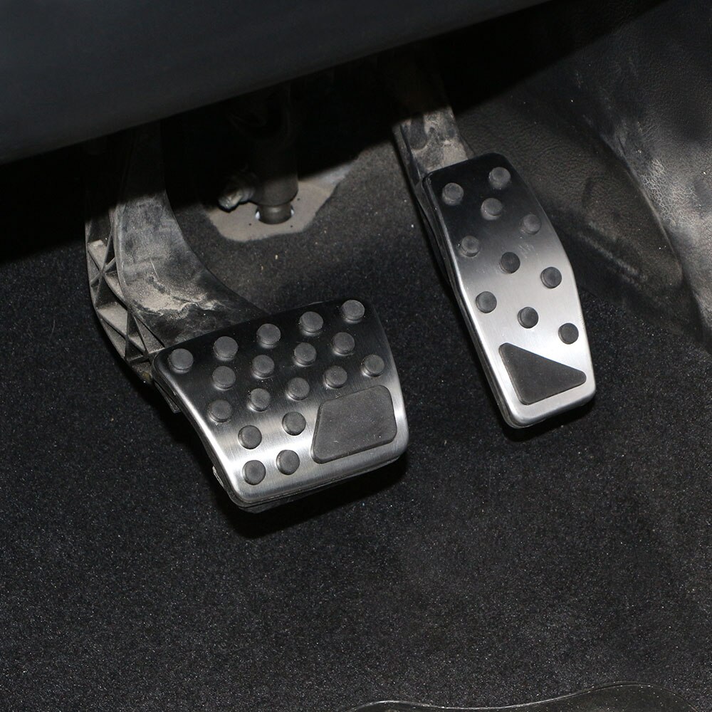 Zlord-cubierta de Pedal de freno de coche, pedales de accesorios para coche, acelerador, compatible con Fiat 500 X 500X - AT