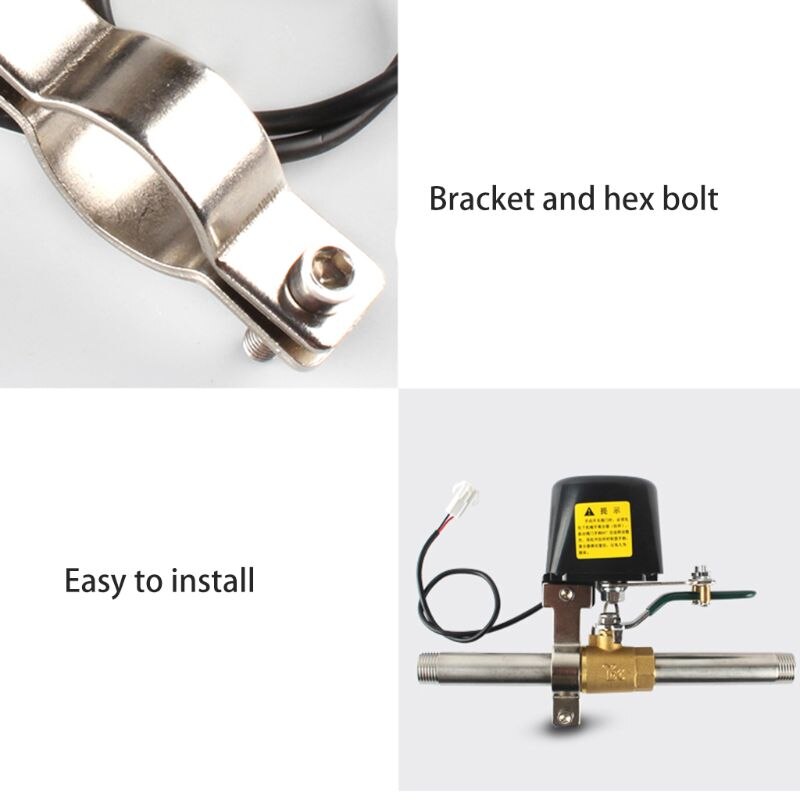 Válvula de manipulador de tubería de Gas de 1/2 ", controlador inteligente de bola, sistema automático de fuga, apagado, corte, cocina, baño