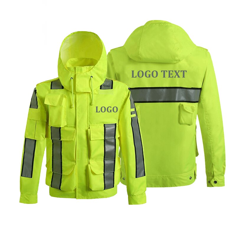 Safety Reflective Jacket Windproof Waterproof Cycling Jacket Bike Bicicleta Motocross Windcoat Long Sleeve Cycling Raincoat