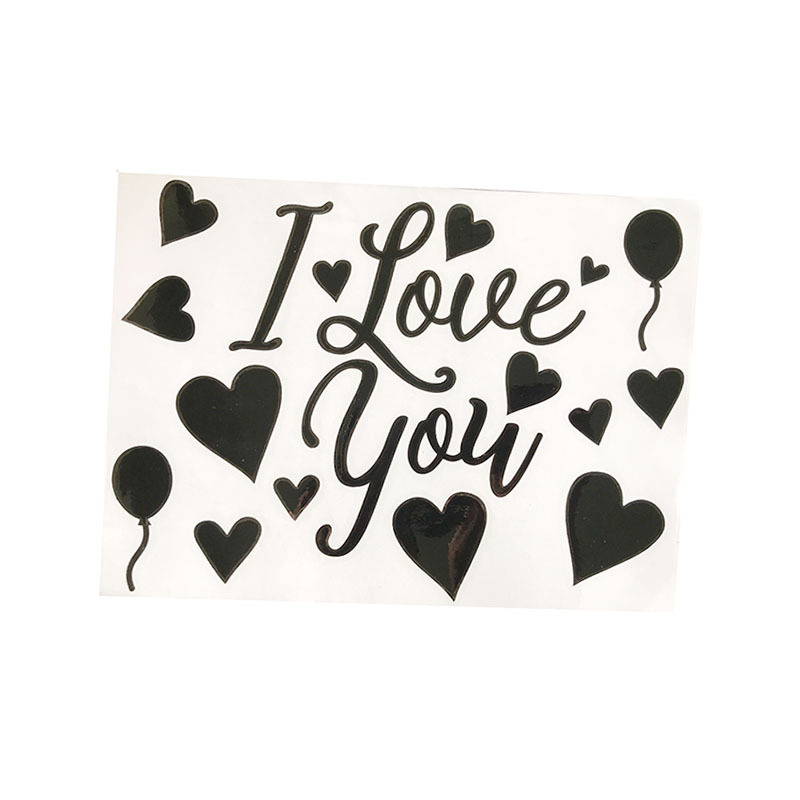 Gelukkige Verjaardag Ballon Decal Aluminiumfolie Ballon Decoratie Stickers Scrapbooking Craft Feestartikelen SEC88: Zilver