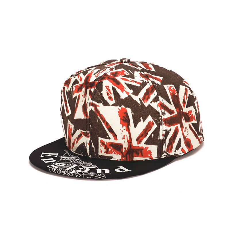 Personlighet flat lue flerfarget sportsstil med skyggelegging: Svart