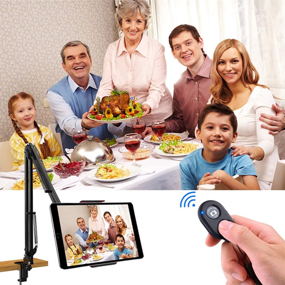 Wireless Bluetooth Remote Control Camera Shutter Release Selfie Button Controller Self-Timer Clicker for iOS Android Devices