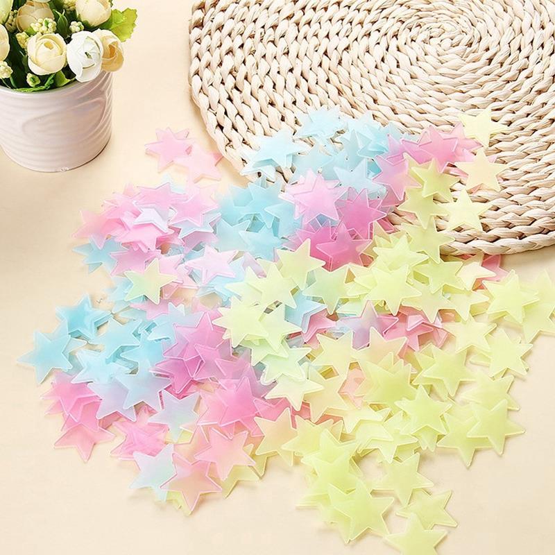 Fantasy Starry Sky Luminous Wall Stickers Glow In The Dark Stars Sticker Decals For Colorful Fluorescent Stickers Home Decor