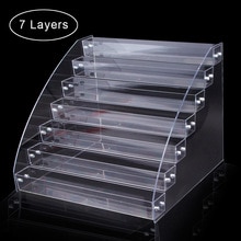 1 to 7- laags nagellakrek display houder nagelkunstgereedschap plastic opbergdoos acryl tafelstandaard koffer lippenstift organizer