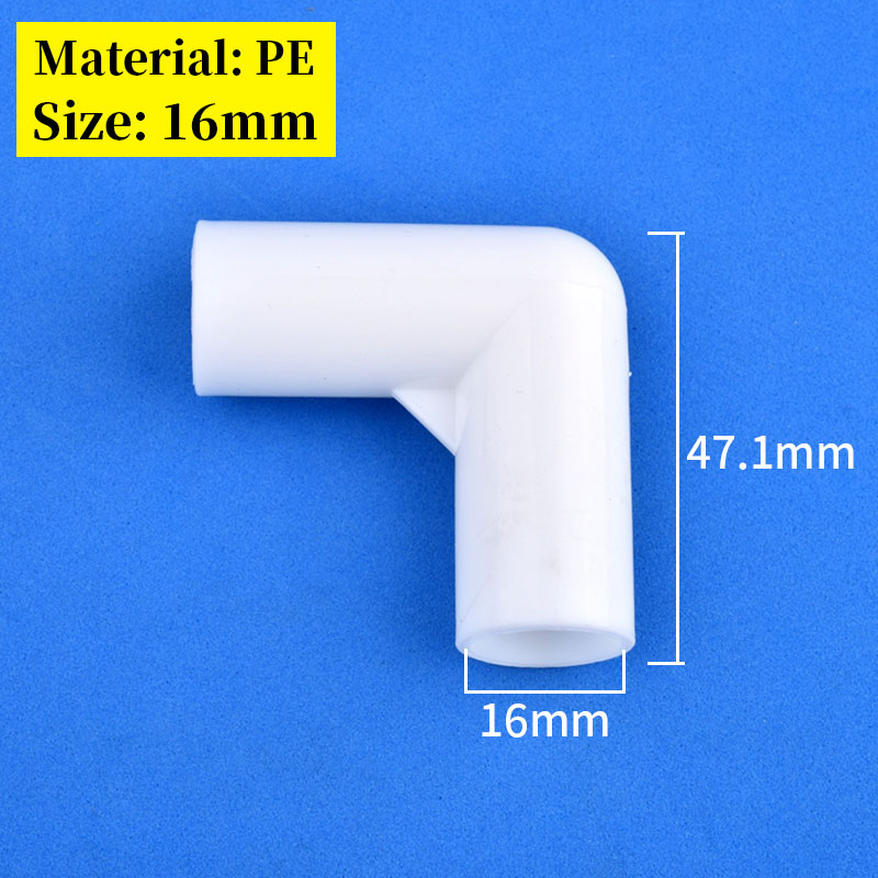 2/5/10Pcs 16mm White Straight Tee Elbow Connector 90 120 135 Degree Three-Dimensional 3-way 4-way Joint DIY Tent Fixed Fittings: Gold / 1''