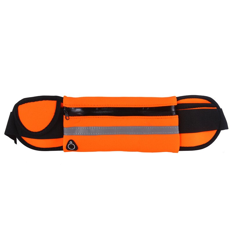 Universel 6.5 ''étanche Sport taille sac ceinture pochette en cours d'exécution universel téléphone portable poche unisexe étui brassard pour Samsung S10: Orange