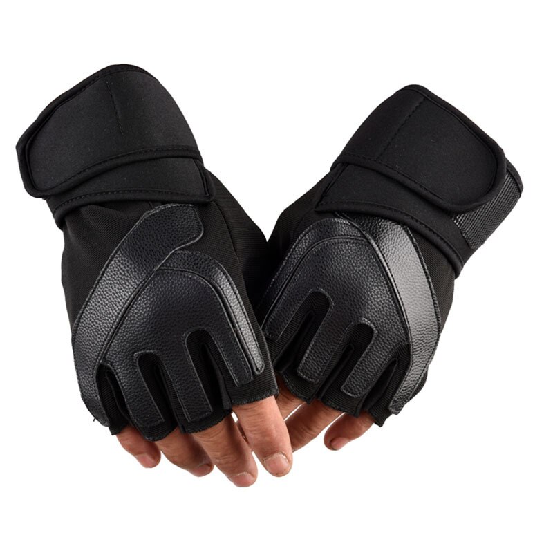MrY Mann Fitnessstudio Handschuhe Bodybuilding Crossfit Fitness Schwergewicht Sport Hantel Hantel Gewichtheben Sport Handschuhe Tieren Radfahren: Schwarz