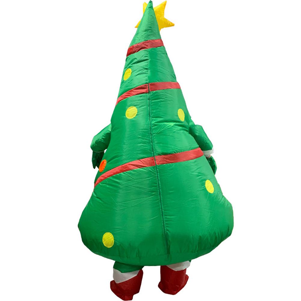 Opblaasbare Kerstboom Doek Cartoon Pop Kostuum Grappige Mascotte Kerstboom Pak Party Cosplay Props Kerst Decoratie