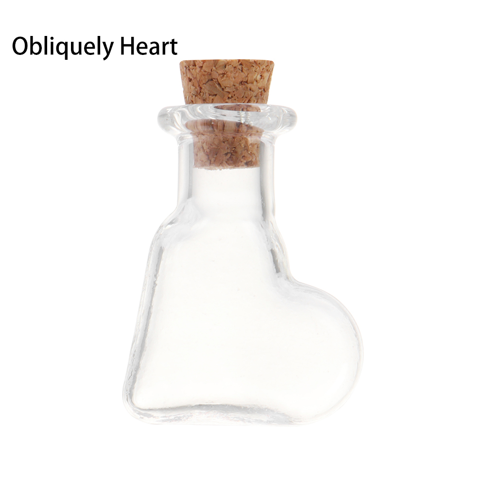 Mini bouteille de souhait en verre avec bouchon en liège, 10 pièces, petites bouteilles de souhait à dérive claires pour fête de mariage, fournitures de décoration de maison: 8HA