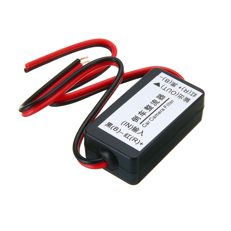 Relé de potencia cc de 12V, Conector de filtro de condensador, rectificador para cámara de respaldo de Vista trasera de coche, filtro de cámara de automóvil 1 unidad,