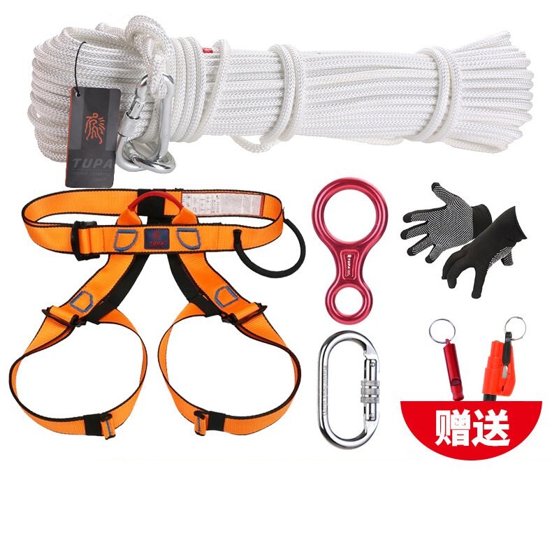 1 Set Good High-Rise Escape Rope Descent Device Household Safety Fire Emergency Rescue