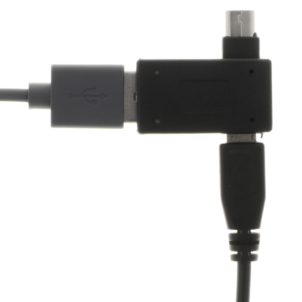 Kannettava 90 asteen vasen kulma mikro-usb 2.0 otg-muunnin isäntäsovitin usb-virta android-älypuhelimelle samsungille xiaomille