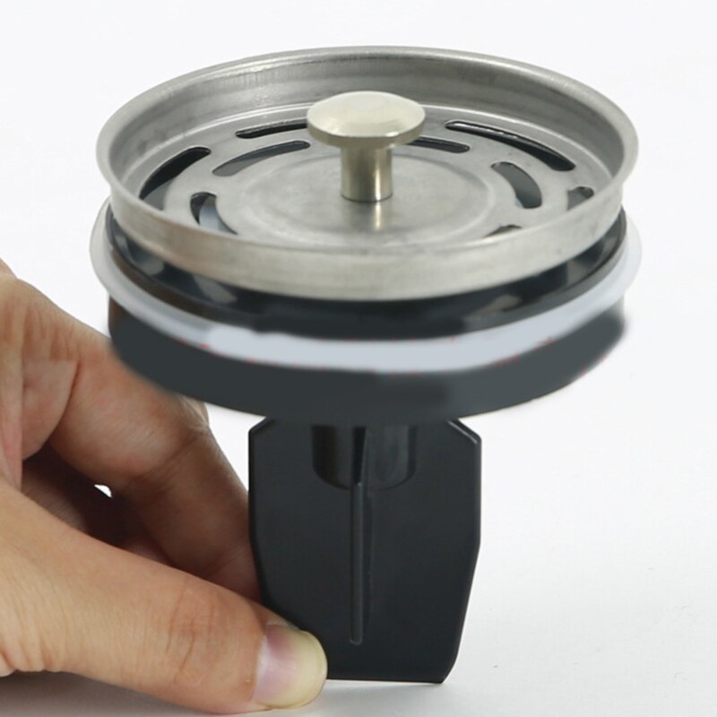 D0AB Stainless Steel Sink Strainer Drain Mesh Hair Catcher Garbage Filter Water Plug: 1 pack