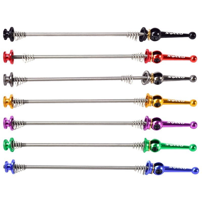Pinchos para bicicleta de carretera, accesorios de liberación rápida de aleación de titanio, palanca de liberación rápida
