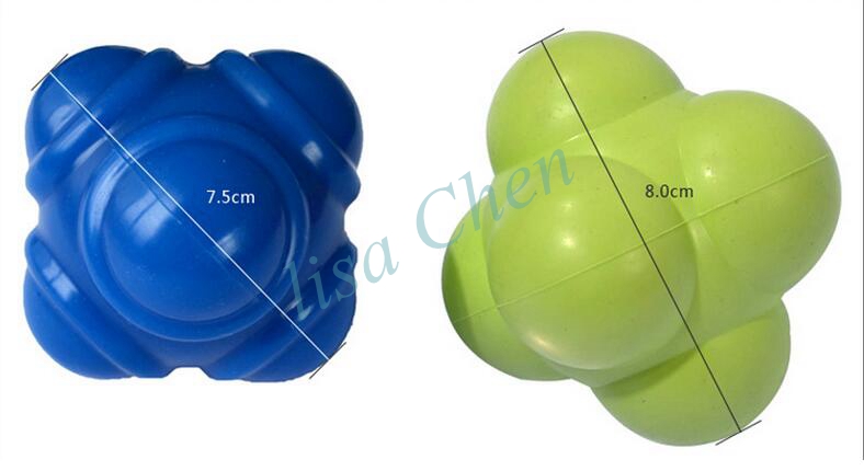 7,5/8/10 cm pelota de reacción de goma Agility Coordination Reflex ejercicio pelota de entrenamiento Fitness baloncesto velocidad de respuesta de tenis