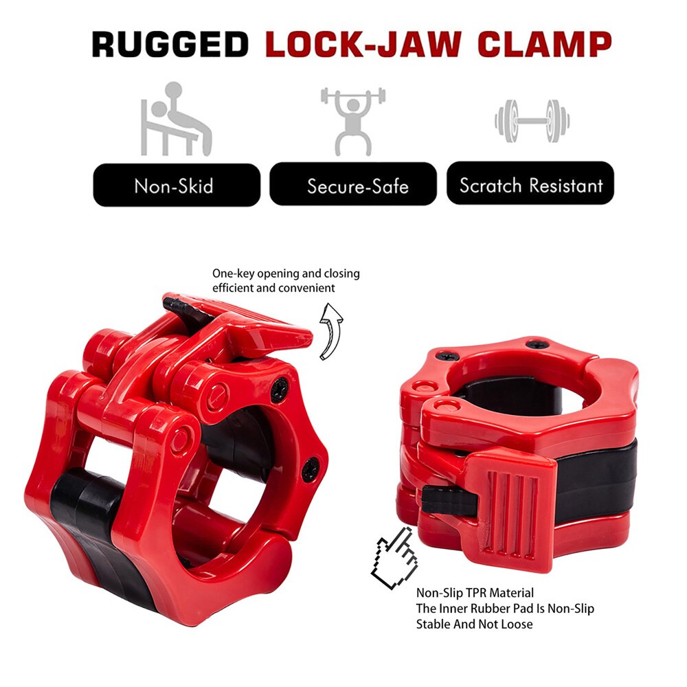 1 Paar 25/28/30Mm Dumbell Clips Quick Release Vergrendeling Professionele Halter Veilig Snap Klink Bars Barbell klem