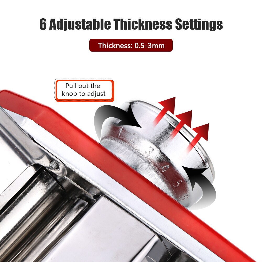 Noodle Maker Machine Handleiding Pasta Maker Noodle Druk Cutter Machine 6 Dikte Instellingen Verse Macaroni Lasagne Noodle Roll Diy