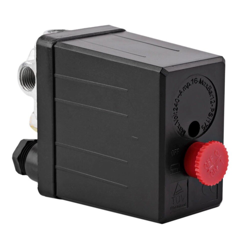 1Pcs Heavy Duty Air Compressor Pressure Switch 240V 16A Auto Control 90 PSI -120 PSI Air Compressor Switch Control