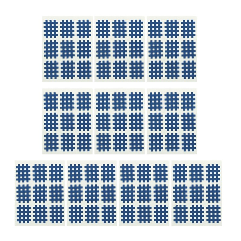 Pack von 10 Blätter Kindmax Healthcare Spi-ral Kreuz Kinesiologie Band Physikalische Therapie Kreuz Muskel Band für Schmerzen Linderung: Marine Blau