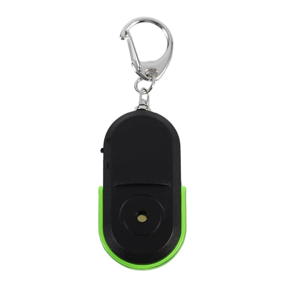 Draagbare Key Finder Oude Mensen Anti-Verloren Alarm Key Finder Draadloze Nuttig Whistle Sound Led Licht Locator Finder Sleutelhanger: green