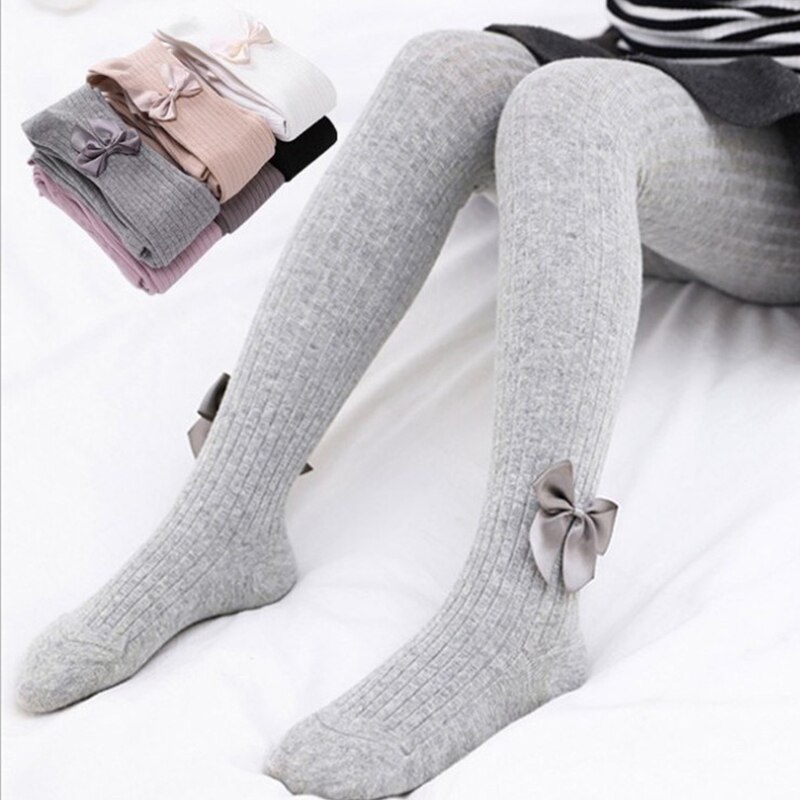 Herbst Winter Baby Strumpfhosen Für Neugeborene Baby Mädchen Strumpfhosen Art Gestrickte Großen Bogen Prinzessin Mädchen tanzen Strumpfhosen Weichen Säuglings Kleidung
