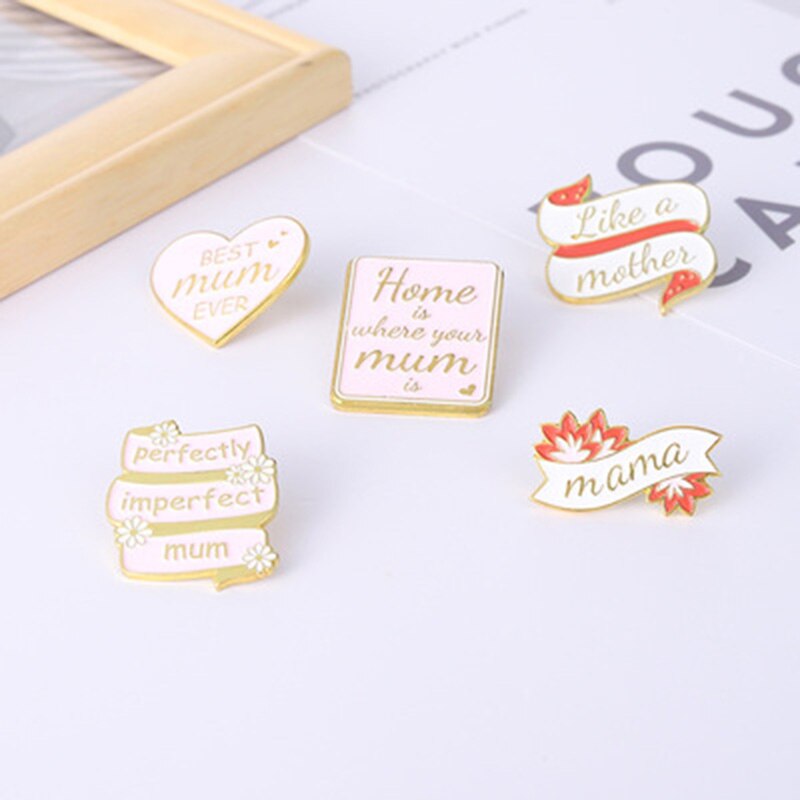 Schmuck für familienbeziehungen, ich mag Mutter emaille-broschen, anstecknadeln, abzeichen für frauen