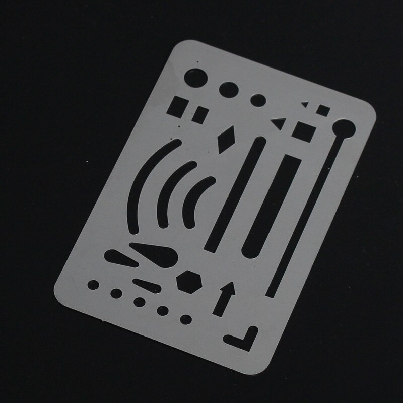 Kicute Silver Tone Multi Shape Drawing Template Tool Stainless Stell French Curve Ruler Architectural Drawing Office School