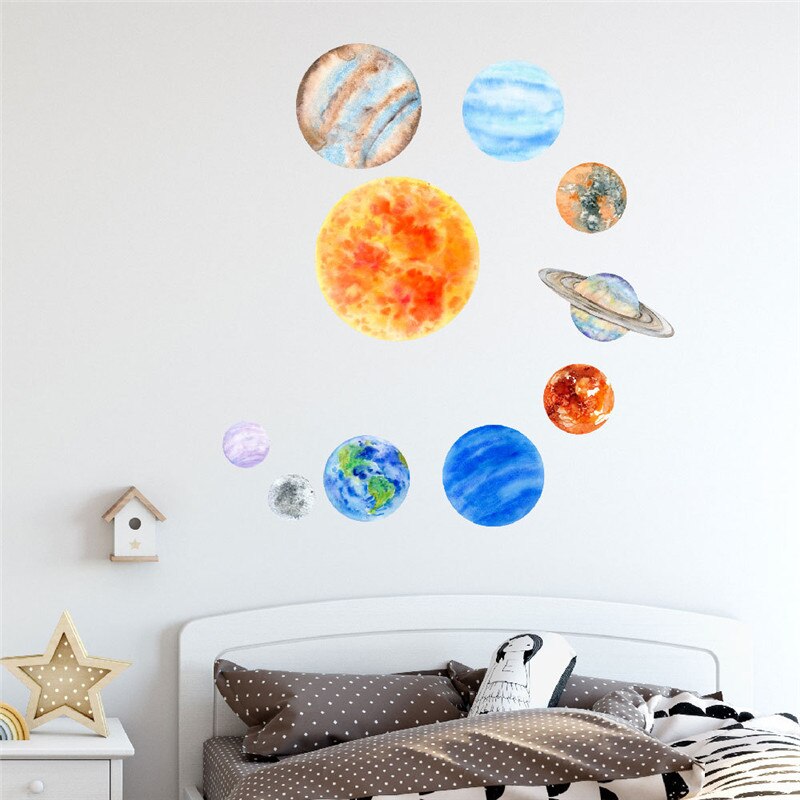 1 Pcs of Luminous Moon Sticker Adhesive Craft Stick Label Notebook Computer Phone DIY Decor Kids Stationery
