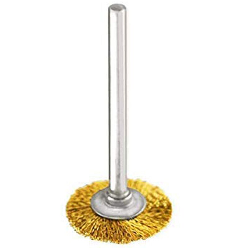 Shgo -45 Pc Brass Wire Wheel Borstels Draad Borstels Set Voor Accessoires Rotary Gereedschap Polish Schoon
